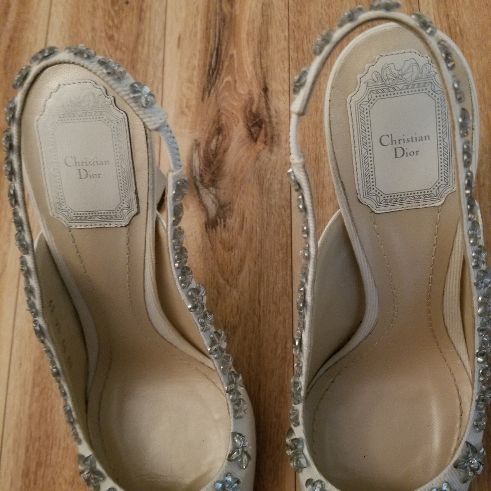 ❤SOLD❤Christian Dior Garland Slingback Crystal - Picture 8 of 8